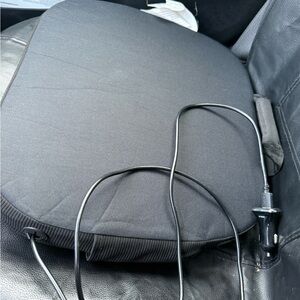 Black Heated Car Seat Cushion